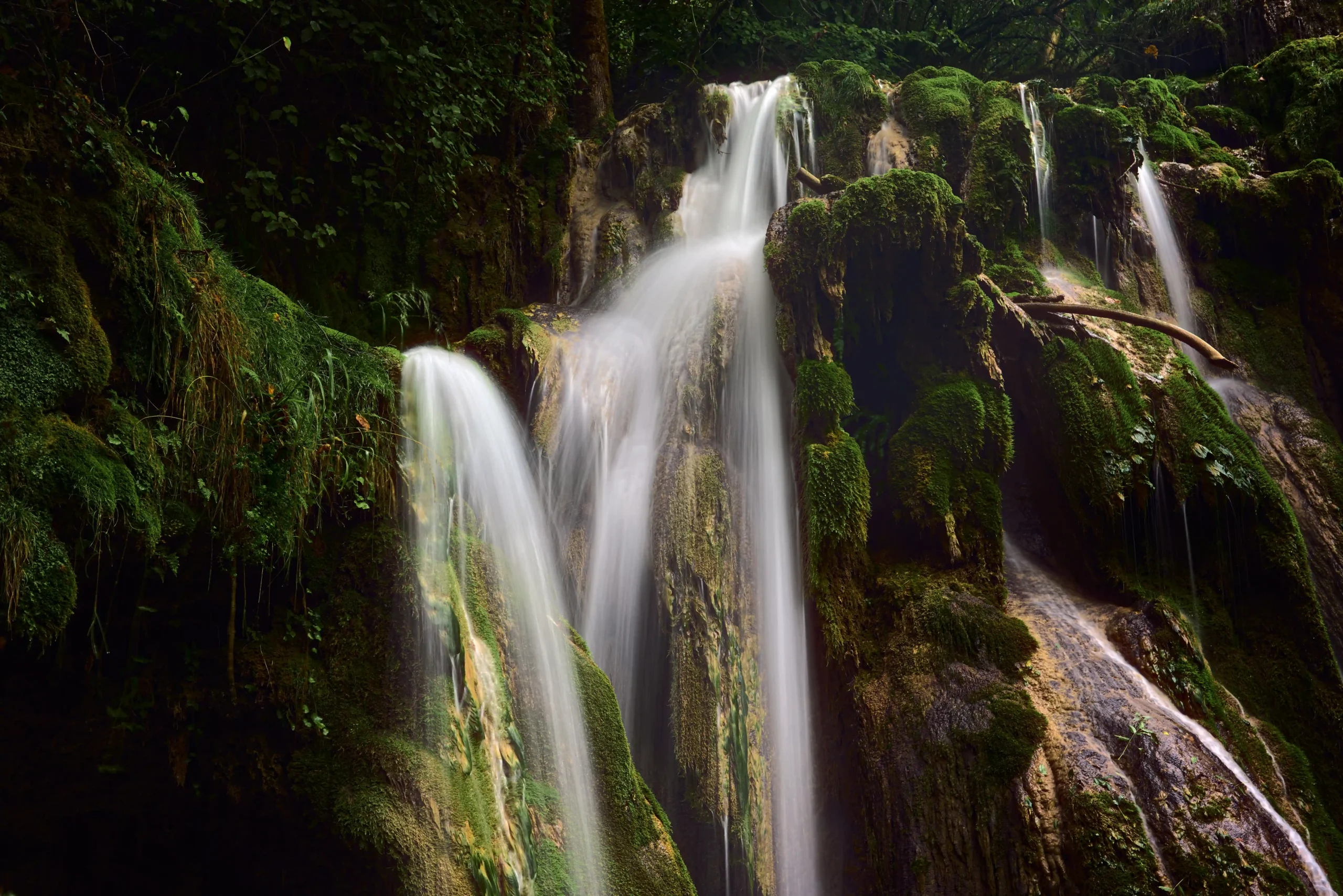 Hiker exploring volcanic landscapes of Reunion Island