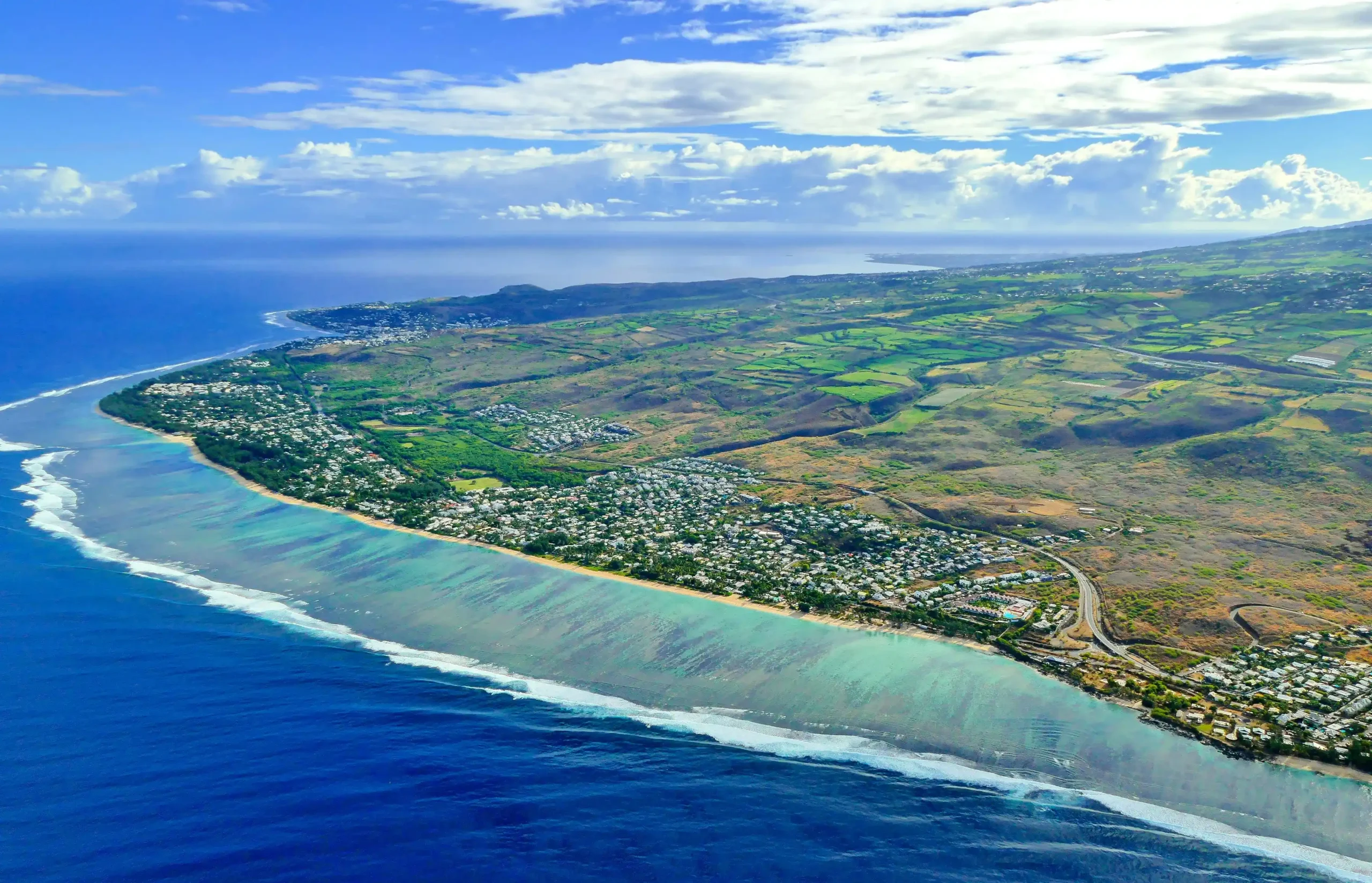 Réunion from the sky