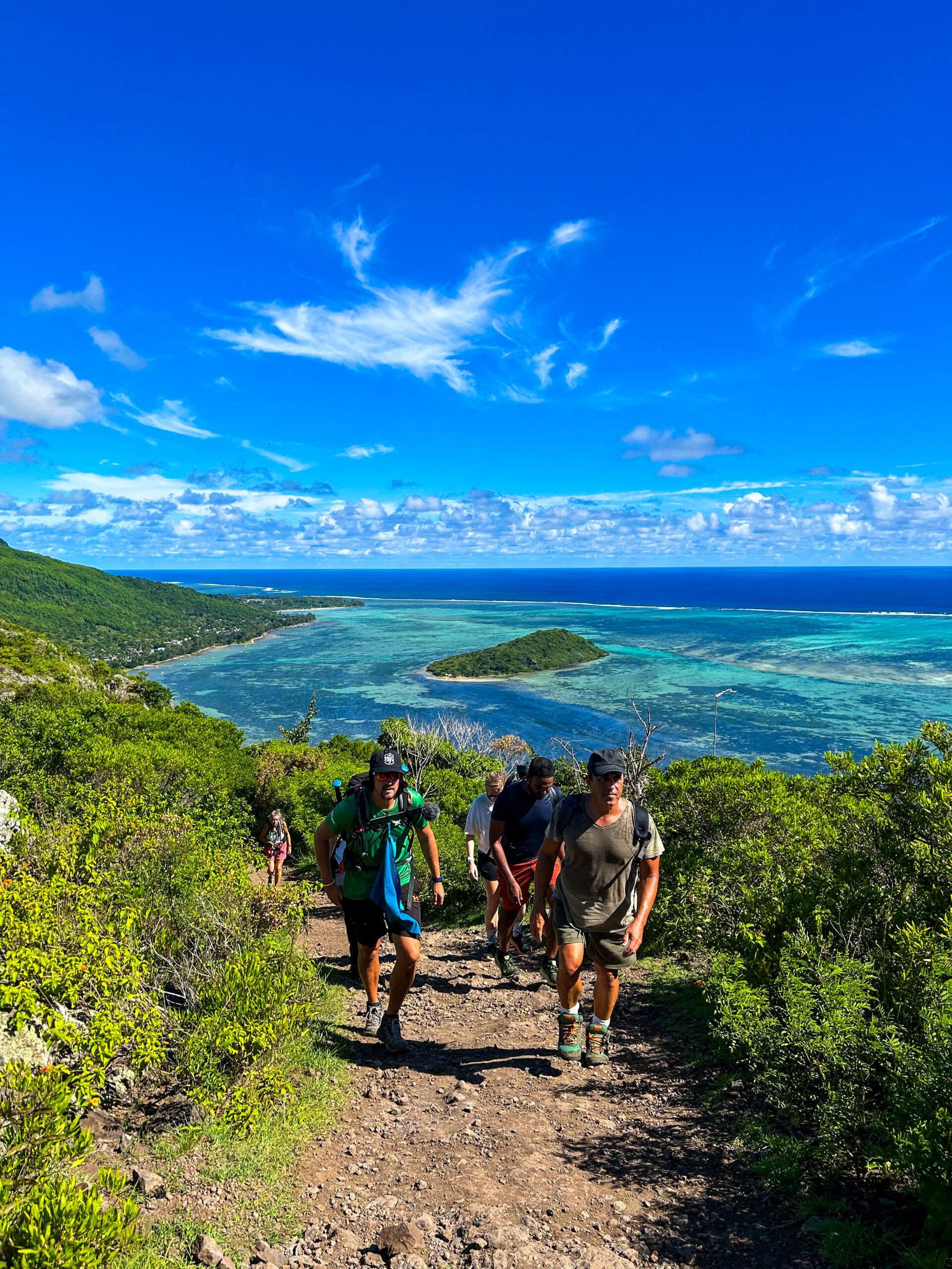 Hiking up Le Morne Brabant in Mauritius